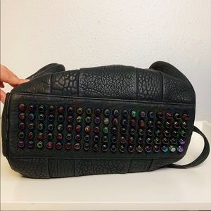 ALEXANDER WANG Iridescent Oil Slick Rocco Satchel
